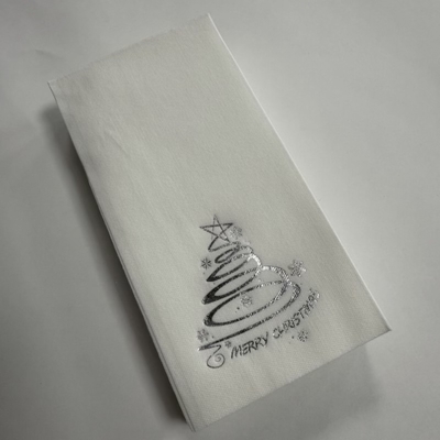 33*40cm Airlaid Paper Napkin Super Absorbent Hand Towel Printed Fold Bag Style