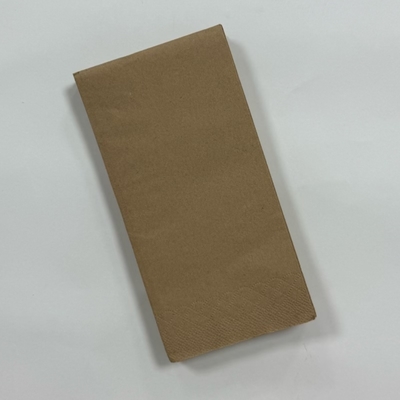 3 Ply 1/8 Fold Brown Paper Napkins Wedding & Bar Decorative Paper Napkins