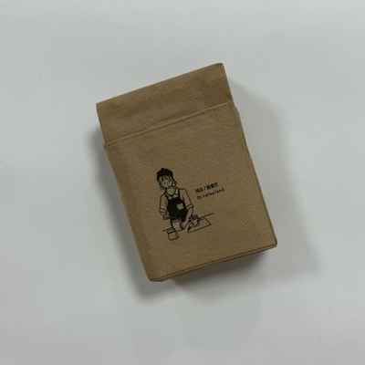 1/6 Fold Printed Paper Napkins Eco Brown Paper Dinner Napkins