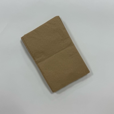 22×24cm Brown Paper Napkins Printed Brown Disposable Napkins