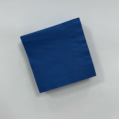 25CM Navy Blue Paper Napkins Customised 2 Ply Dinner Napkins