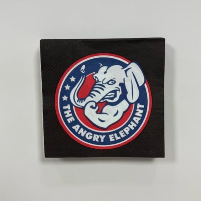 27*27cm 2Ply Embossed Beverage Napkins Custom Paper Napkins With Logo