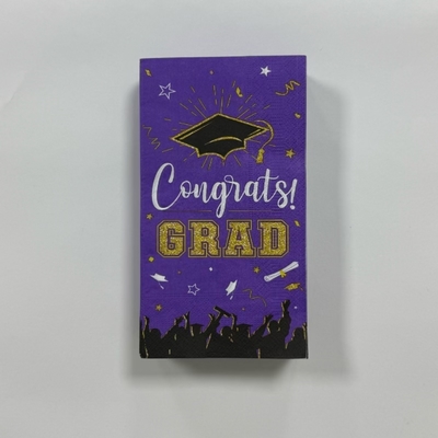 42×33cm Cocktail Paper Napkins 2Ply 1/6 Fold Purple Disposable Napkins