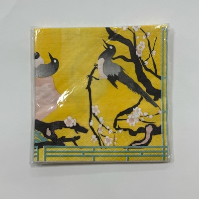 33×33cm Printed Paper Napkins 18gsm Disposable Cocktail Serviettes