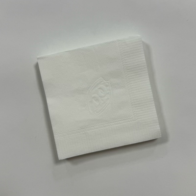 27*27cm 16gsm Beverage Paper Napkins White Cocktail Napkins Customised
