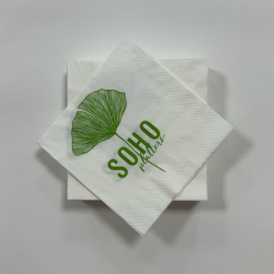 1/4 Fold Embossed Paper Napkins 18gsm High Quality Disposable Dinner Napkins