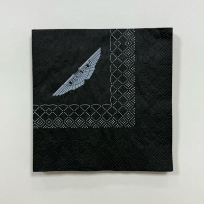 Quick Absorb 3 Ply Dinner Napkins 25x25cm To 40x40cm Bulk Black