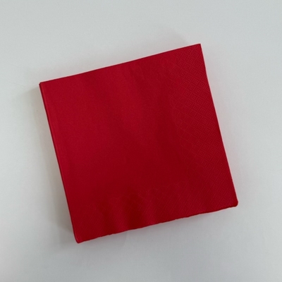 Customized Red Paper Dinner Napkins 25*25cm Personalized Paper Napkins