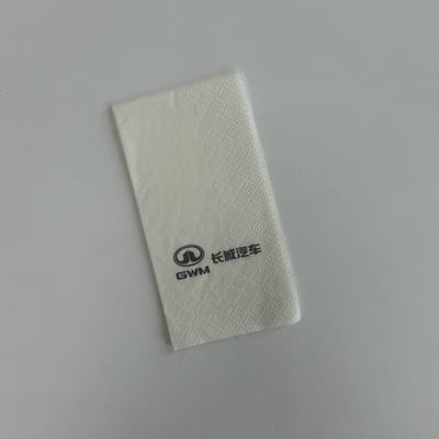 Folded White Paper Napkins 33*33cm 2 Ply Disposable Napkins