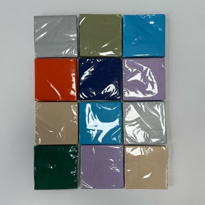 Rainbow Disposable Beverage Napkins 21*21cm Paper Napkins Custom Printing
