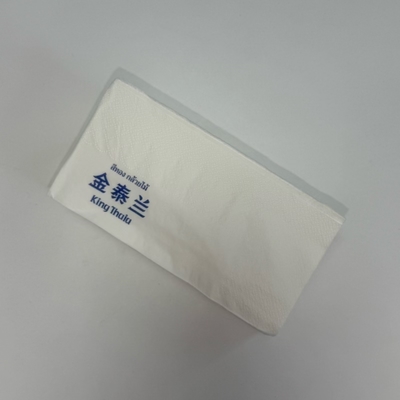 1/8 Fold White Paper Napkins Wedding Restaurant 3 Ply Cocktail Napkins