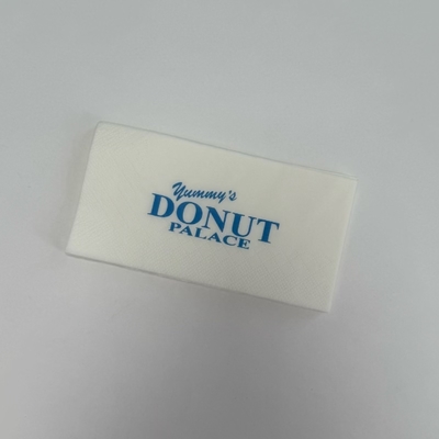 Customizable 3 Ply Paper Napkins Hotel White Paper Dinner Napkins