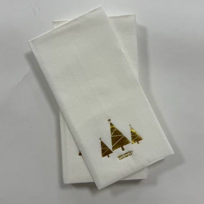 Disposable White Napkins 50gsm Nonwoven Tissue Luxury Paper Napkins