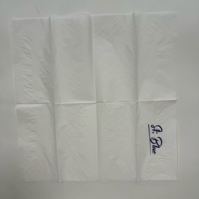 33*33 Floral Paper Napkins 18gsm Paper Beverage Napkins Full Embossed
