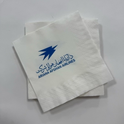 High End Commercial Paper Napkins 30×30cm 2Ply 18gsm For Airline Catering