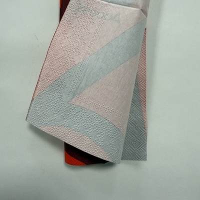 Red 23×23cm Personalized Paper Napkins 16gsm Decorative Paper Napkins