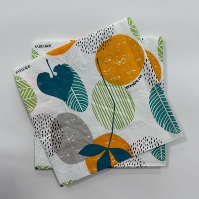 3 Ply Printed Paper Napkins 30*30 Restaurant Napkins Paper For Table Setting