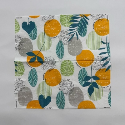 3 Ply Printed Paper Napkins 30*30 Restaurant Napkins Paper For Table Setting