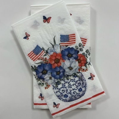30×40 1/6 Folded Dinner Napkins Paper OEM Printable Paper Napkins