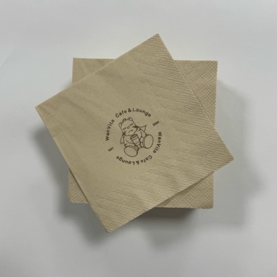 Eco Bamboo Dinner Napkins Degradable 3 Ply Dinner Napkins 40x40cm