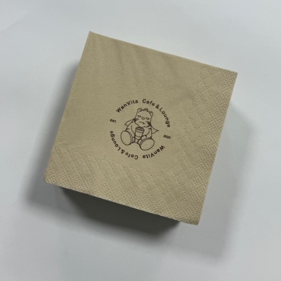 Eco Bamboo Dinner Napkins Degradable 3 Ply Dinner Napkins 40x40cm