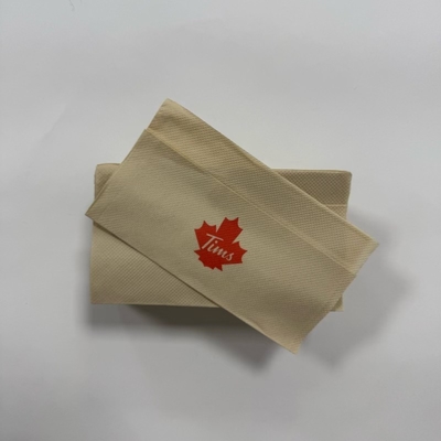 Offset Fold Bamboo Dinner Napkins 30×30 Disposable For Restaurant