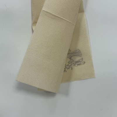 25×25cm Bamboo Dinner Napkins Glued Composite Disposable Serviettes