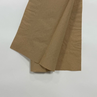 3 Ply 1/8 Fold Brown Paper Napkins Wedding & Bar Decorative Paper Napkins