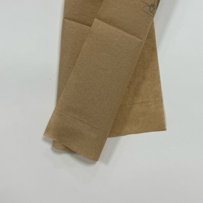1/6 Fold Printed Paper Napkins Eco Brown Paper Dinner Napkins