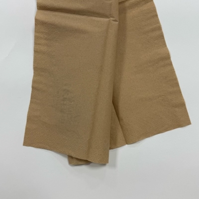 Degradable Brown Disposable Napkins 1/8 Fold Decorative Paper Napkins