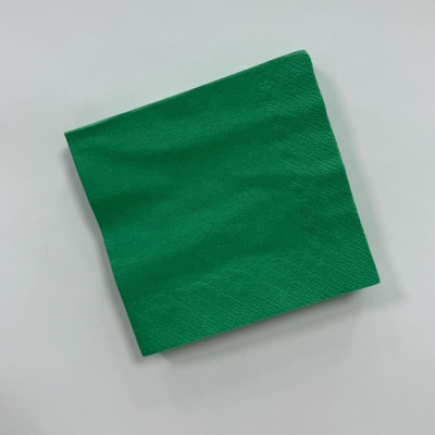 27×27cm Colored Beverage Napkins Green Dinner Napkins For Hotel