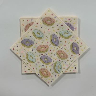 23*23cm Colored Cocktail Napkins Disposable Colored Beverage Napkins