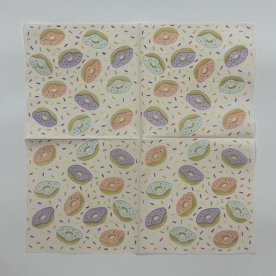 23*23cm Colored Cocktail Napkins Disposable Colored Beverage Napkins