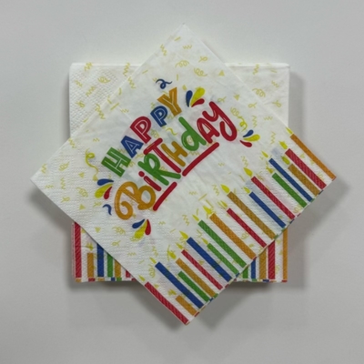 23×23cm 2 Ply Paper Napkins Dinner Paper Napkins For Coffee Shop