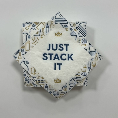 18gsm Floral Printed Paper Napkins 33×33cm 3 Ply Beverage Napkins