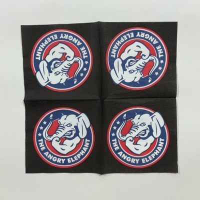27*27cm 2Ply Embossed Beverage Napkins Custom Paper Napkins With Logo