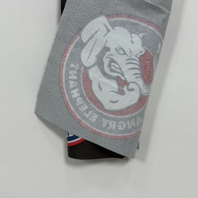 27*27cm 2Ply Embossed Beverage Napkins Custom Paper Napkins With Logo