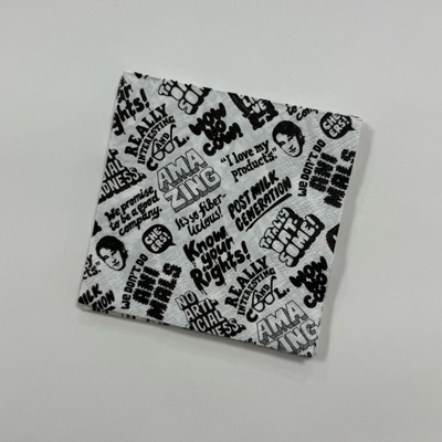 27×27cm Printed Cocktail Napkins Custom Beverage Napkins With Logo