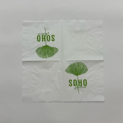1/4 Fold Embossed Paper Napkins 18gsm High Quality Disposable Dinner Napkins