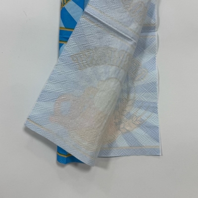 1/4 Fold Printed Beverage Napkins 27*27cm Lunch Paper Napkins