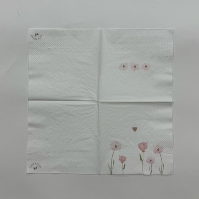 23*23cm Printable Paper Napkins Paper Cocktail Napkins For Hotel Restaurant