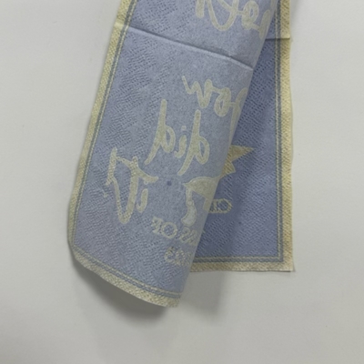 Blue Paper Dinner Napkins 33*33cm Toile Paper Napkins For Bridal Garden Birthday