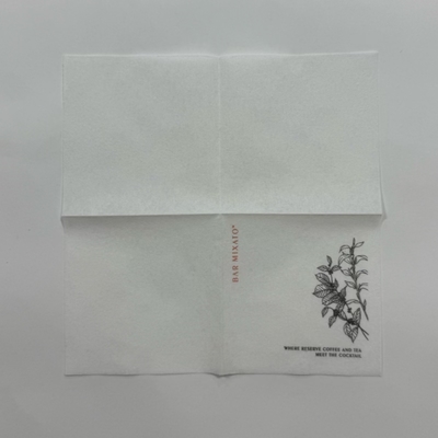 23*23cm Wood Pulp Napkins Printed Airlaid Linen Feel Napkins Foldable