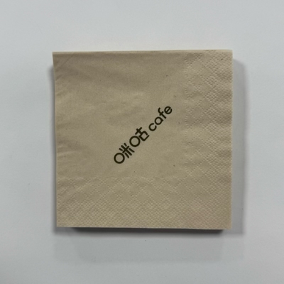 21*21cm Embossed Paper Napkins 3 Ply Bamboo Cocktail Napkins