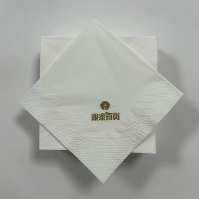 23*23cm Personalised Wedding Serviettes Napkins OEM ODM Paper Napkins White
