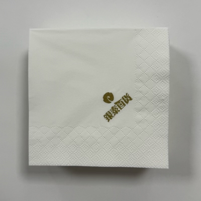 23*23cm Personalised Wedding Serviettes Napkins OEM ODM Paper Napkins White