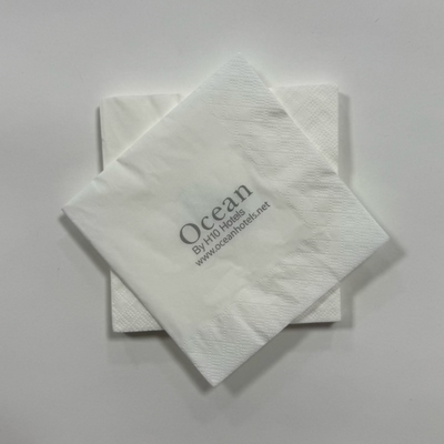 FSC White Paper Napkins 27*27cm 2 Ply Dinner Napkins Virgin Wood Pulp