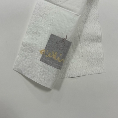23*23cm Double Sided Dinner Paper Napkins OEM Embossed Texture