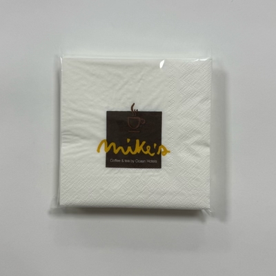 23*23cm Double Sided Dinner Paper Napkins OEM Embossed Texture