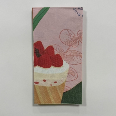 Food Grade Full Color Napkins 20pcs/Bag 1/8 Fold Disposable Restaurant Napkins